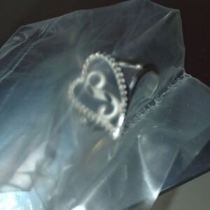 Sterling silver initial ring